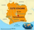 Carte de Côte d'Ivoire