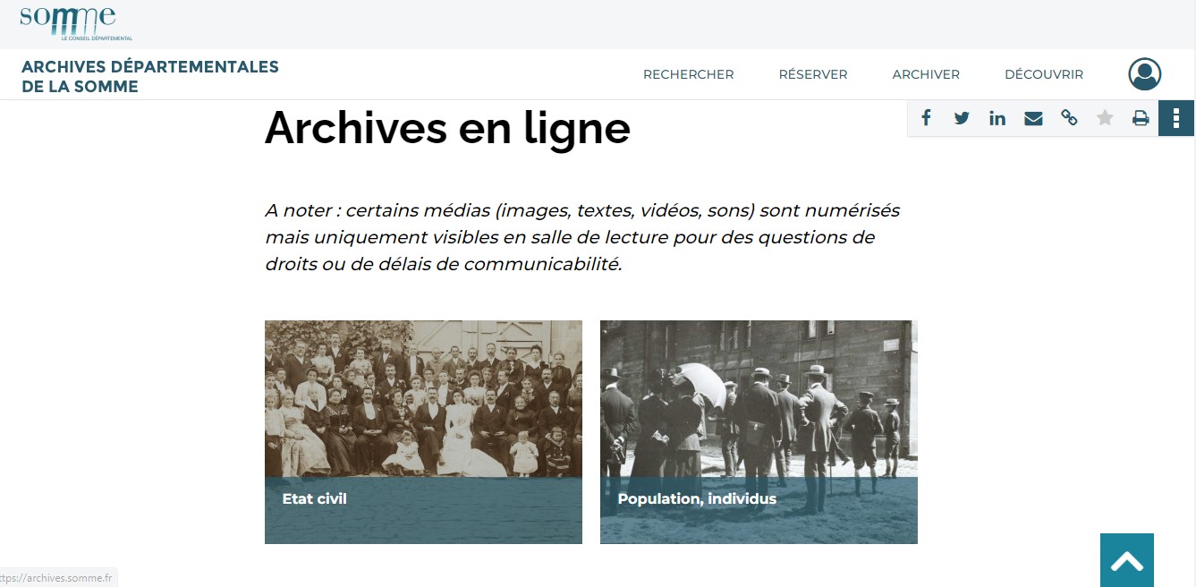 Site Archives de la Somme